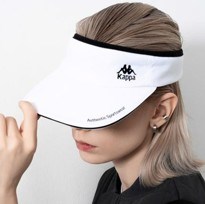 Купить оптом Кепка-козырек Kappa KLCP256UN-WHT KLCP256UN-WHT - фото 100682