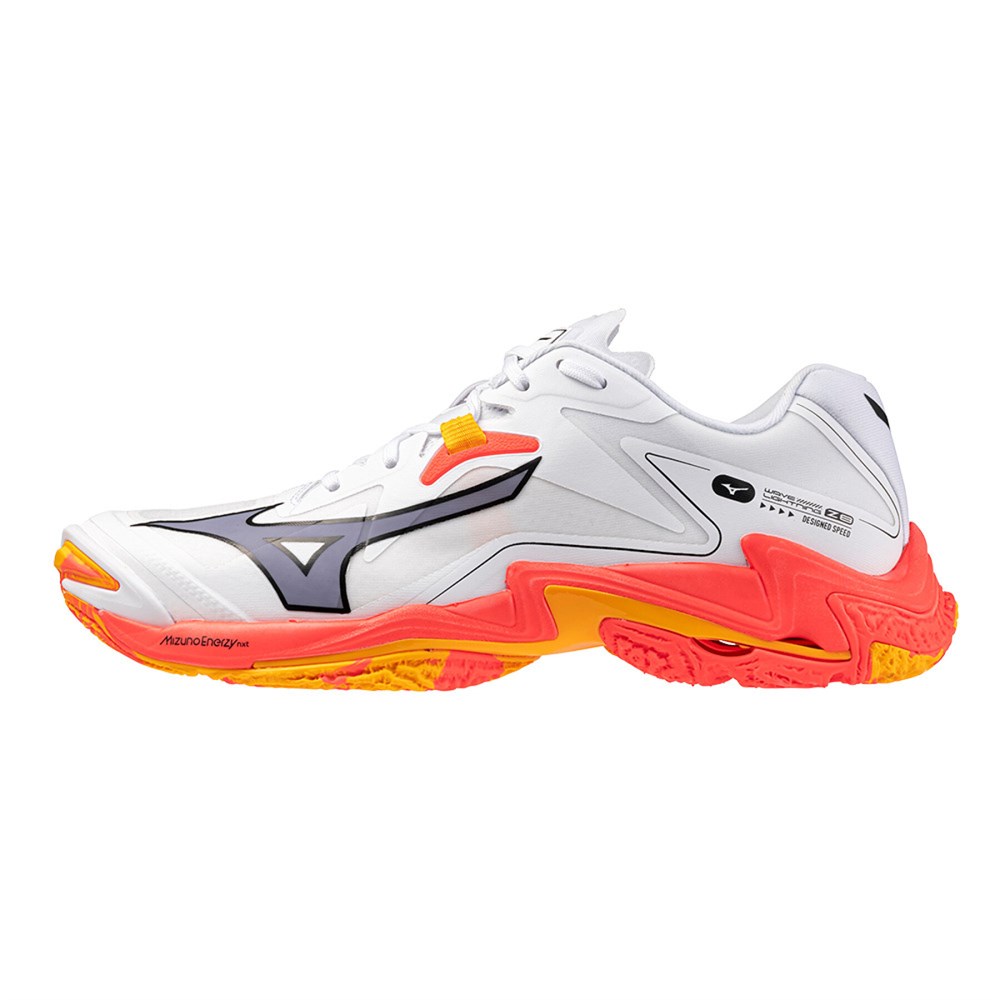 Купить оптом Кроссовки MIZUNO WAVE LIGHTNING Z8 V1GA240098 White/Fiery Coral 2/Citrus Unisex V1GA240098 - фото 100696