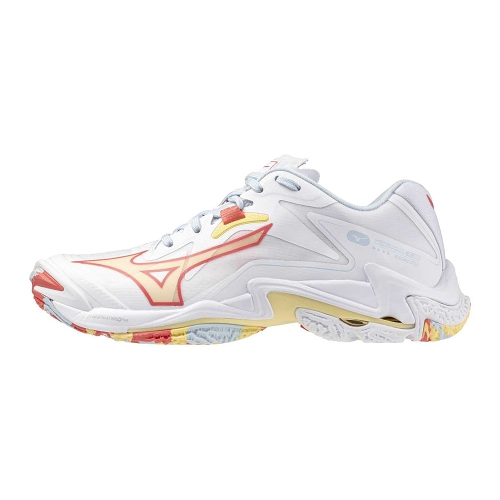 Купить оптом Кроссовки MIZUNO WAVE LIGHTNING Z8 V1GC240030 White/Calypso Coral/Pale Banana Female V1GC240030 - фото 100754