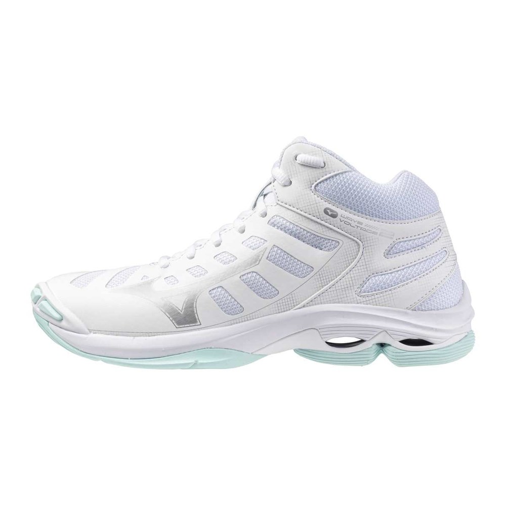 Купить оптом Кроссовки MIZUNO WAVE VOLTAGE 2 MID V1GC246545 White/Blue Tint Female V1GC246545 - фото 100782