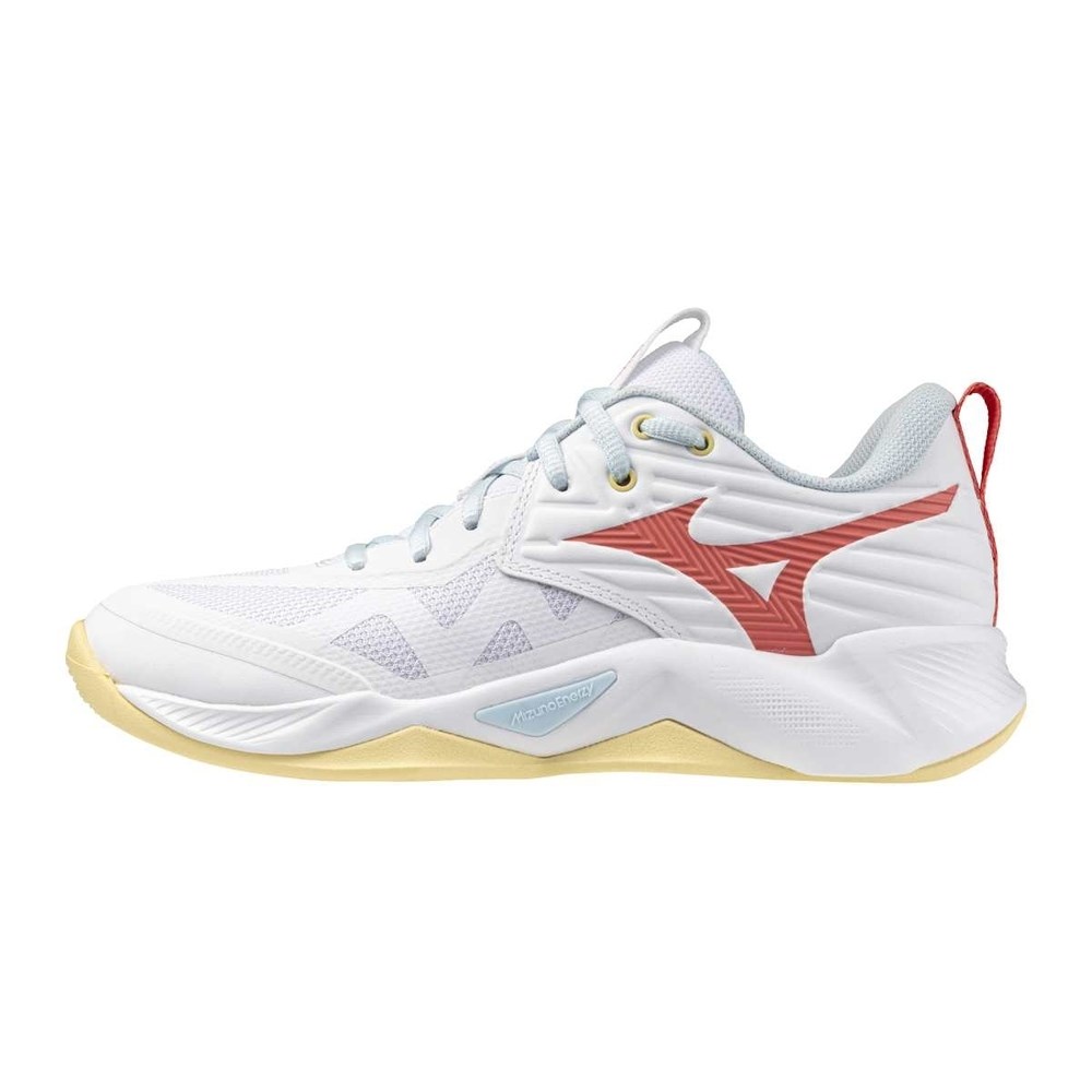 Купить оптом Кроссовки MIZUNO WAVE MOMENTUM PRO V1GC254035 White/Calypso Coral/Pale Banana Female V1GC254035 - фото 100798