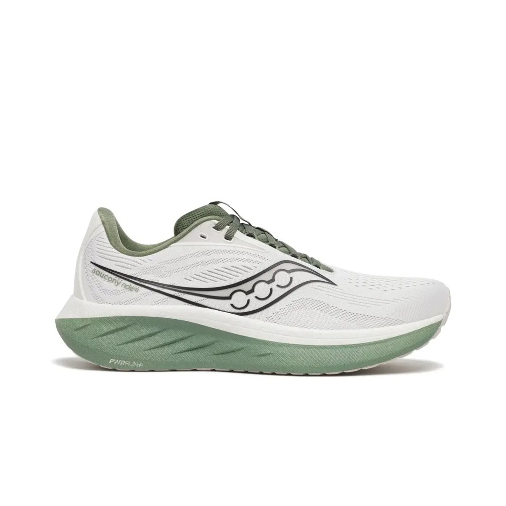 Купить оптом Кроссовки SAUCONY RIDE 18 S21000-138 White Olivine MEN S21000-138 - фото 101607