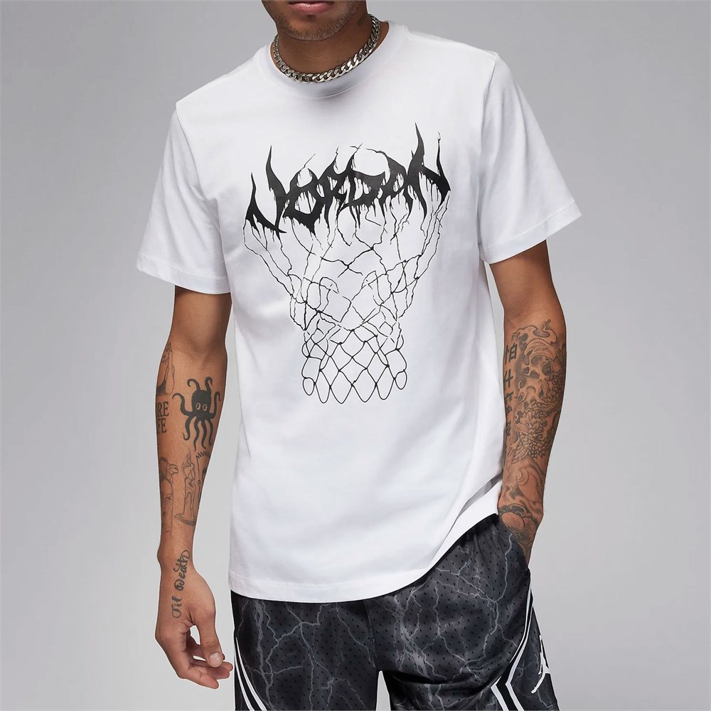 Купить оптом Футболка х/б Nike Air Jordan Sport SS Dri-FIT GFX Crew FN5974-100 FN5974-100