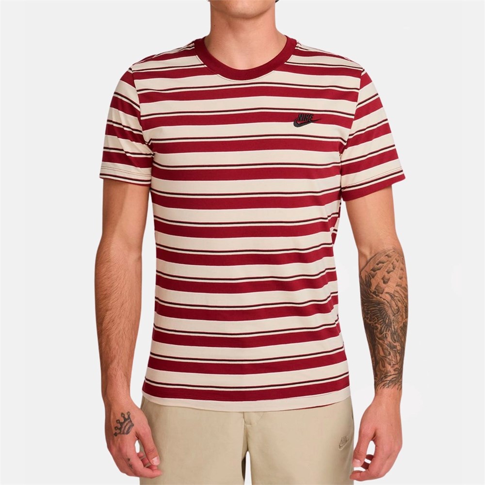 Купить оптом Футболка х/б Nike Sportswear Tee Club Stripe Sp25 HJ0550-677 HJ0550-677