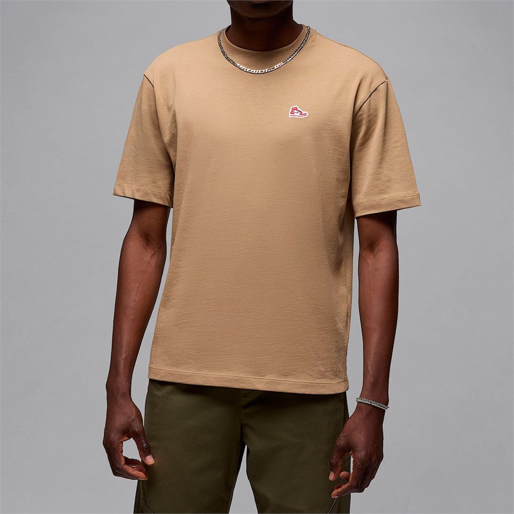 Купить оптом Футболка х/б Nike Jordan Brand Sneaker Patch SS Crew HJ2326-240 HJ2326-240