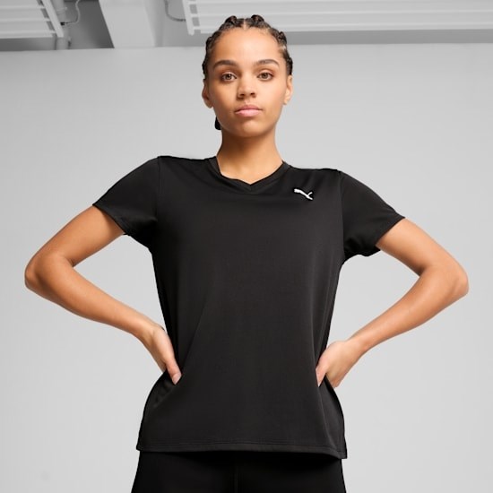 Купить оптом Puma Футболка Спорт. Назнач. W Tad Essential Vneck Tee, 52589001 52589001