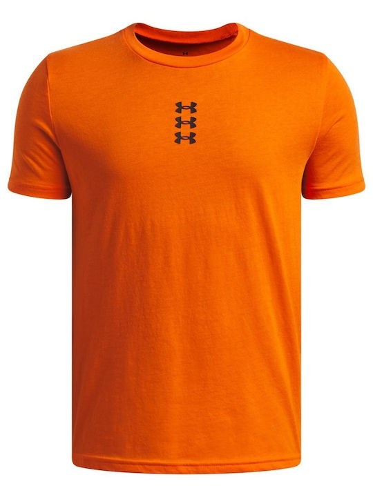 Купить оптом Футболка Under Armour B HOOPS Triple Logo SS 6012660-800 6012660-800