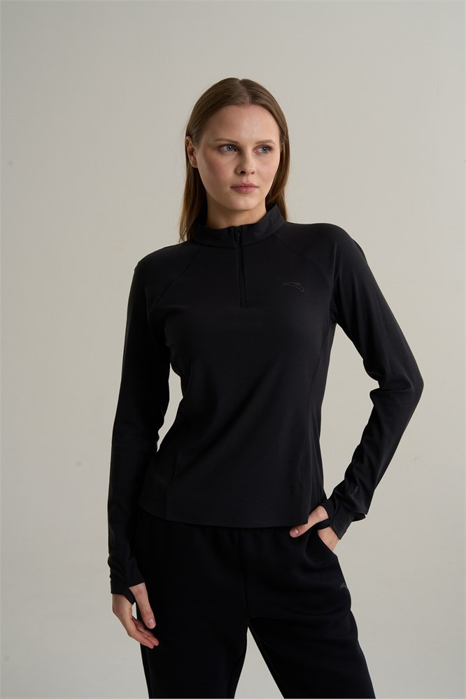 Купить оптом Лонгслив half-zip Anta RUNNING LS Tee 862615401-4 862615401-4