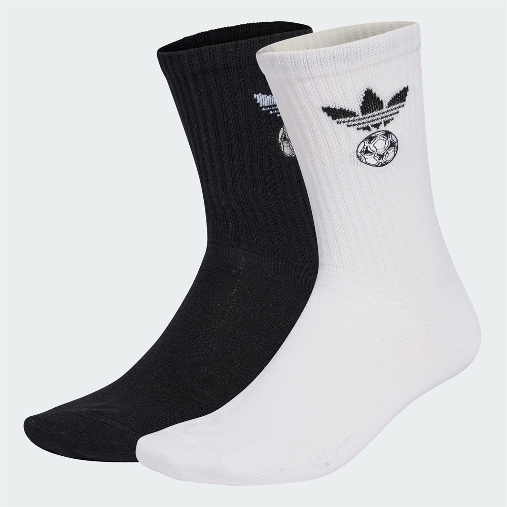 Купить оптом Носки adidas FBALL CR S 2P WHITE/BLACK KD8341 KD8341