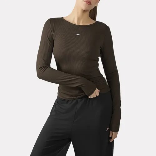 Купить оптом Лонгслив Reebok RIB RUCHED LONG SLEEVE TOP 100266279 100266279