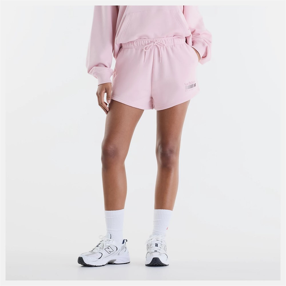 Купить оптом Шорты New Balance Trackside French Terry Short WB62232J-PHK WB62232J-PHK