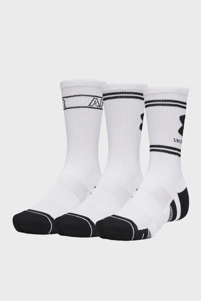 Купить оптом Носки (3 пары) Under Armour New UA Perf Tech Nov 3pk Crw 6015141-100 6015141-100