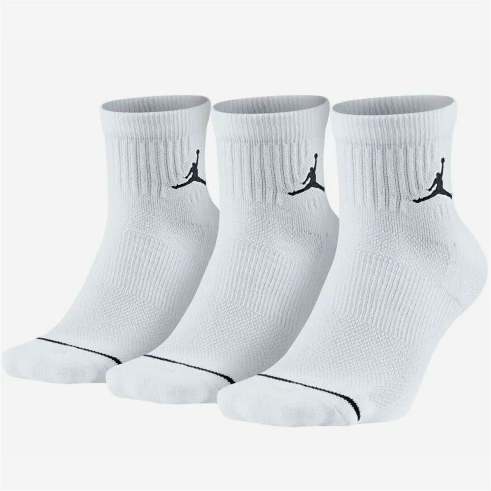 Купить оптом Носки Nike U JORDAN ED CUSH POLY ANKLE 3PR 144 DX9655-100 WHITE/BLACK Unisex DX9655-100 - фото 65285