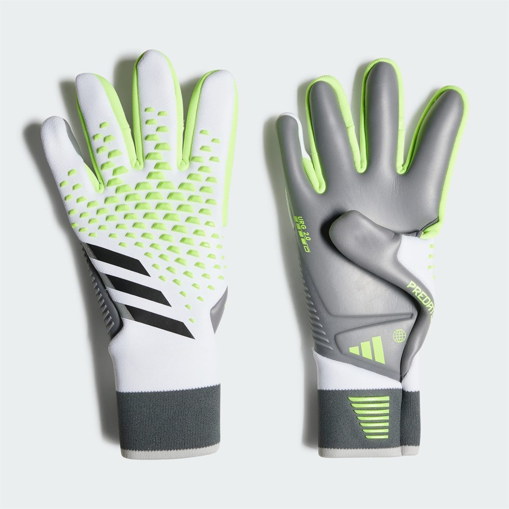 Купить оптом Вратарские перчатки Adidas PREDATOR GL PRO WHITE/LUCID LEMON/BLACK 8 IA0862 - фото 65452