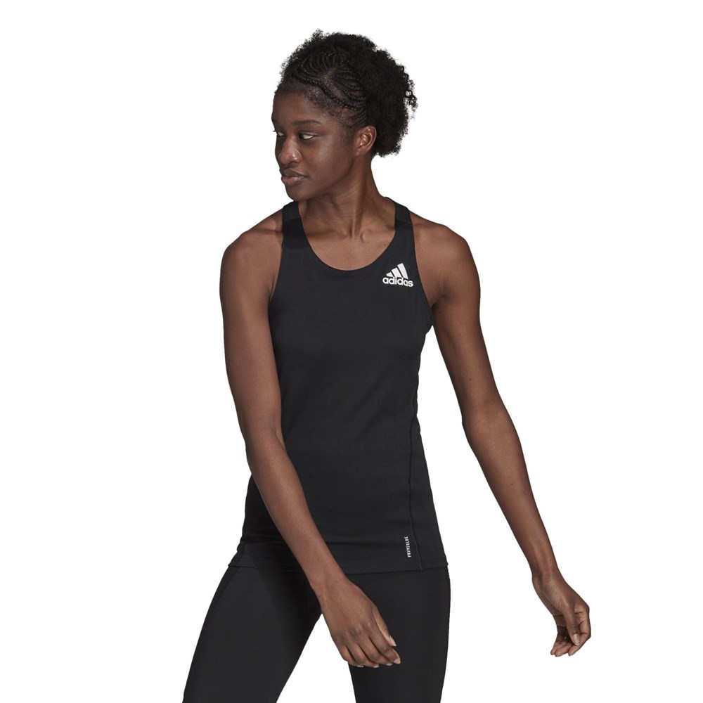 Купить оптом Майка Adidas ADIZERO TANK BLACK/WHITE H38762 Female H38762 - фото 71430