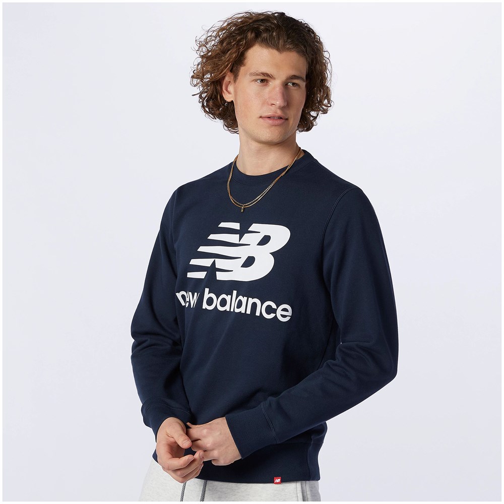 Купить оптом Пуловер New Balance Essentials Stacked Logo MT03560-ECL MT03560-ECL - фото 80149