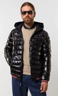 Купить оптом Куртка Calvin Klein Hooded Super Shine Puffer Jacket CM152956-BLK CM152956-BLK - фото 81846