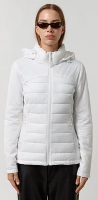 Купить оптом Куртка Calvin Klein Lightweight Scuba Side Panels Adjustable Hood Zip Pockets Puffer CW233227-WHT CW233227-WHT - фото 81892
