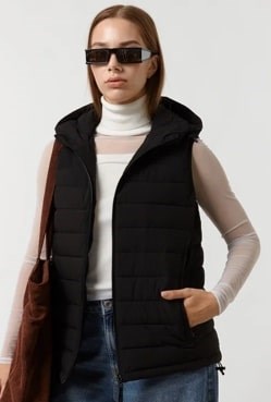Купить оптом Куртка модели жилет Calvin Klein CW333202-BLK CW333202-BLK - фото 81913