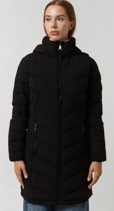 Купить оптом Куртка Calvin Klein Chevron Walker Puffer CW333279-BLK CW333279-BLK - фото 81914