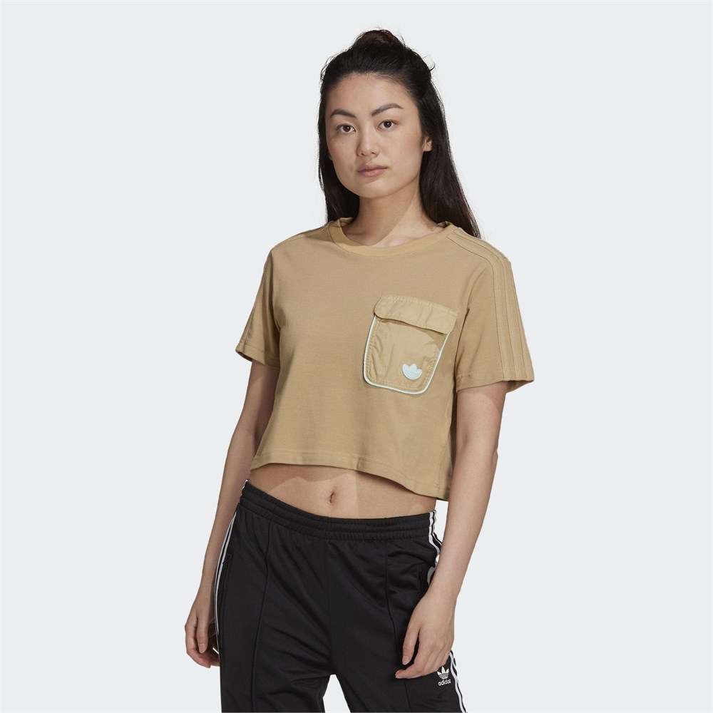 Купить оптом Футболка Adidas CROPPED TEE BEITON H15829 Female 34 H15829 - фото 86408