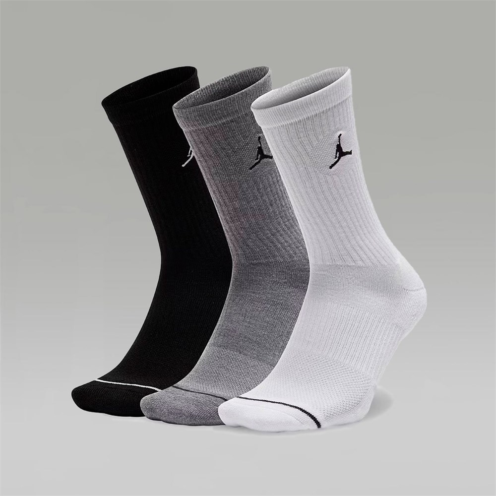 Купить оптом Носки Nike U JORDAN ED CUSH POLY CREW 3PR 144 DX9632-914 BLACK/WHITE Unisex DX9632-914 - фото 89715