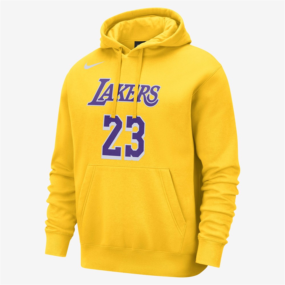 Купить оптом Толстовка Nike LAL MNK CLUB HDY PO N&N DZ0003-733 AMARILLO/JAMES LEBRON 23 Male DZ0003-733 - фото 90849