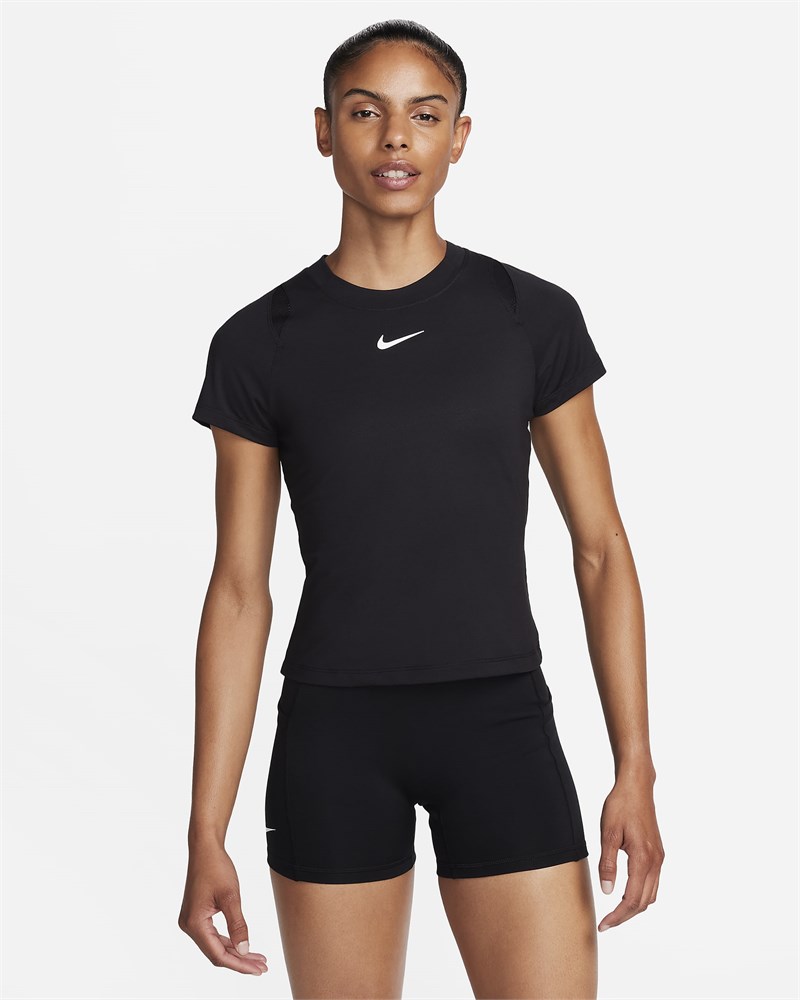 Купить оптом Футболка Nike W NKCT DF ADVTG SS TOP FV0261-010 BLACK/BLACK/BLACK/WHITE Female FV0261-010 - фото 91097
