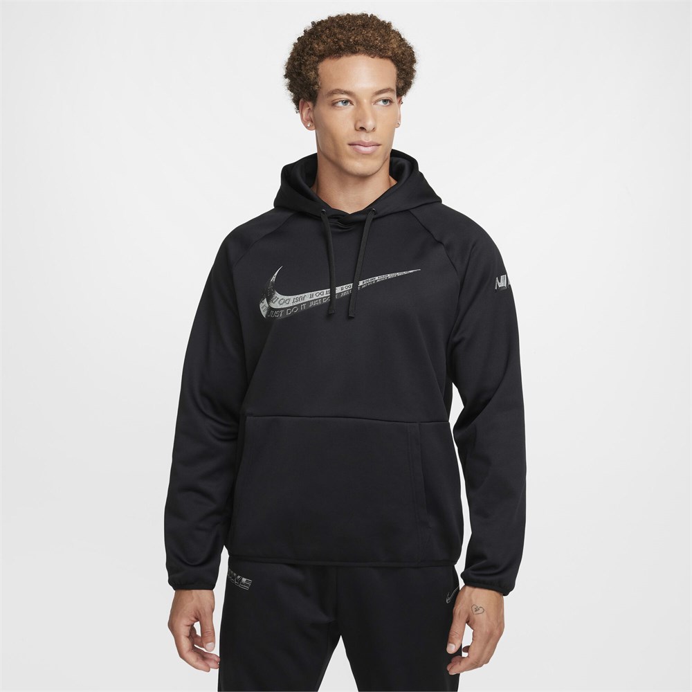 Купить оптом Толстовка Nike M NK TF HOODIE GFX PO FZ1060-010 BLACK/BLACK/WHITE Male FZ1060-010 - фото 91150