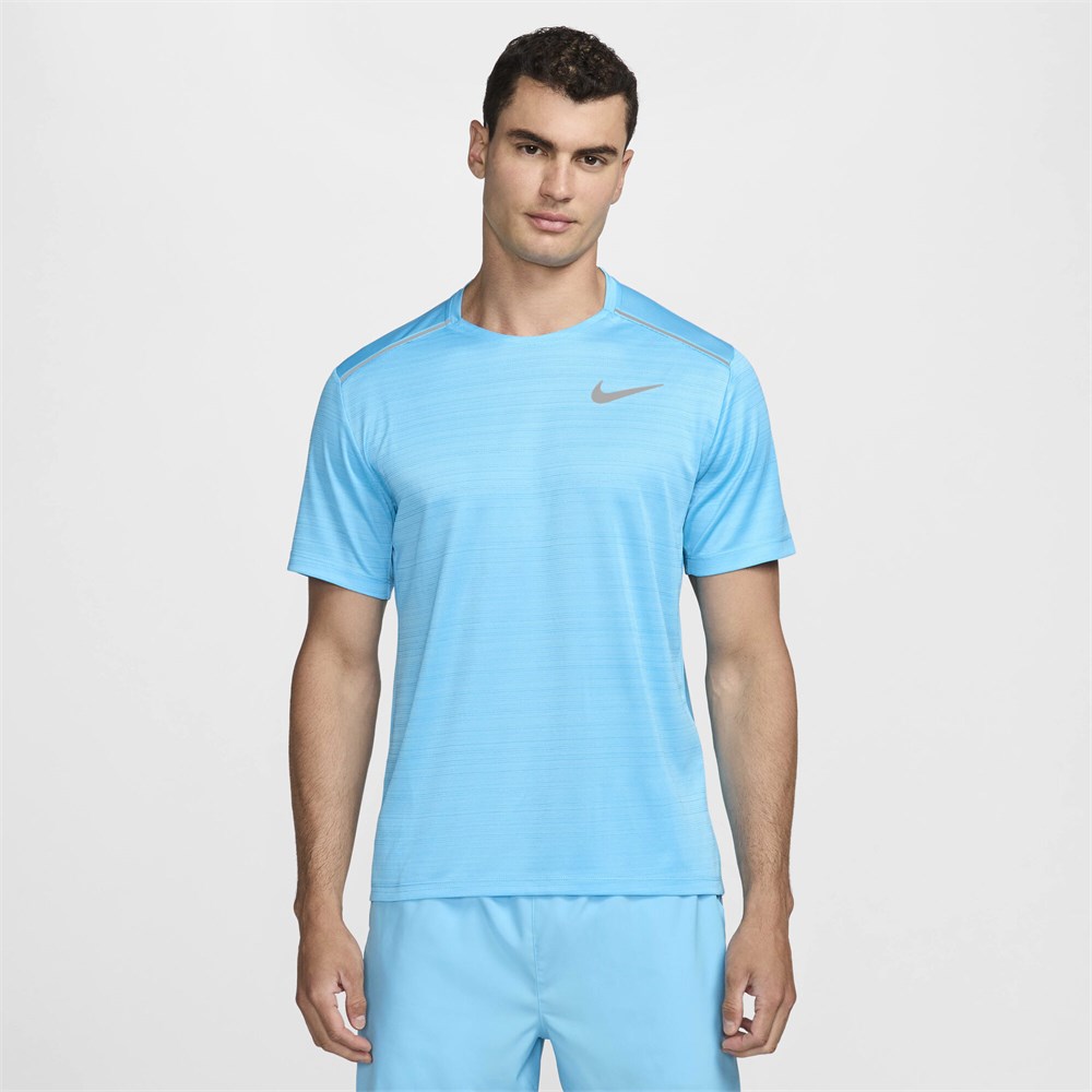Купить оптом Футболка Nike M NK DF MILER SS FZ4782-416 BALTIC BLUE Male FZ4782-416 - фото 91177