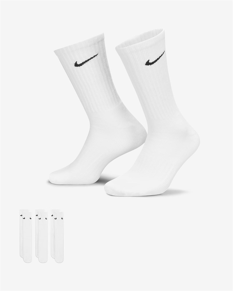 Купить оптом Носки Nike U NK V CUSH CREW - 3P VALUE SX4508-101 BLACK/WHITE Unisex SX4508-101 - фото 91306