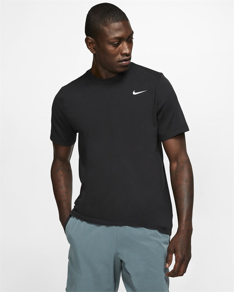 Купить оптом Футболка Nike M NK DRY TEE DFC CREW SOLID AR6029-010 BLACK/WHITE Male AR6029-010 - фото 91472