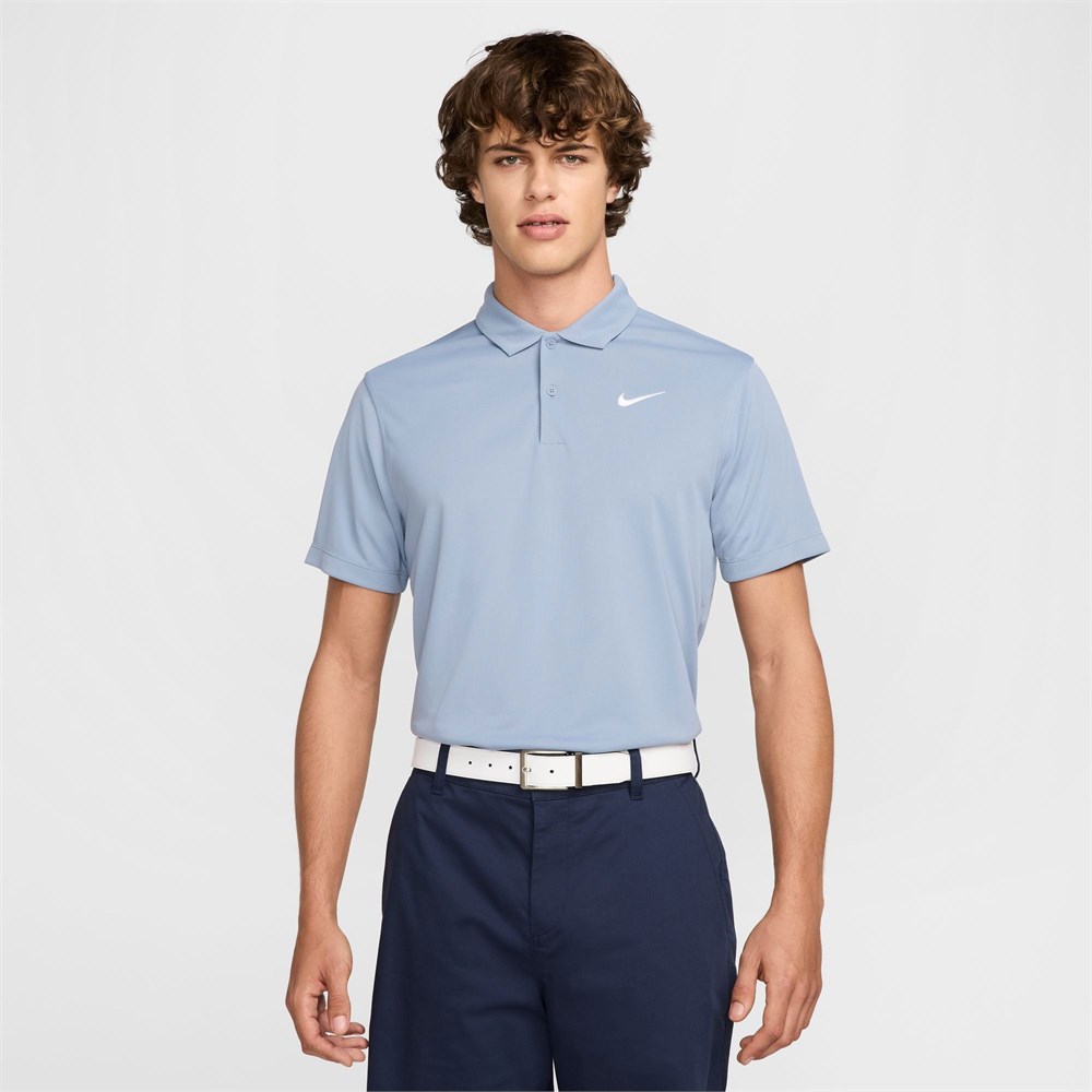 Купить оптом Поло Nike M NKCT DF POLO SOLID DH0857-493 ASHEN SLATE/WHITE Male DH0857-493 - фото 91521