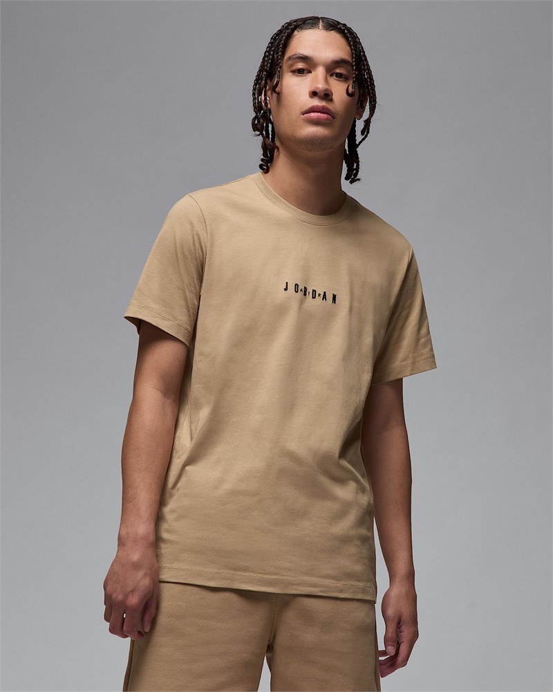 Купить оптом Футболка Nike M JORDAN EMB JORDAN AIR CREW DM3182-257 DESERT CAMO/BLACK/BLACK Male DM3182-257 - фото 91538