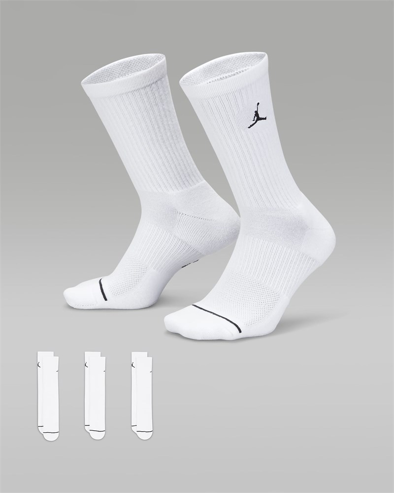 Купить оптом Носки Nike U JORDAN ED CUSH POLY CREW 3PR 144 DX9632-100 BLACK/WHITE Unisex DX9632-100 - фото 91584