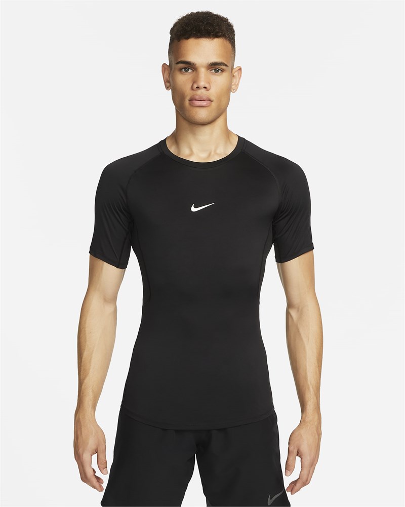 Купить оптом Футболка Nike M NP DF TIGHT TOP SS FB7932-010 BLACK/WHITE Male FB7932-010 - фото 91606