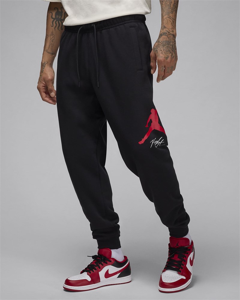 Купить оптом Брюки Nike M JORDAN ESS FLC BASELINE PANT FD7345-013 BLACK/GYM RED/GYM RED Male FD7345-013 - фото 91633