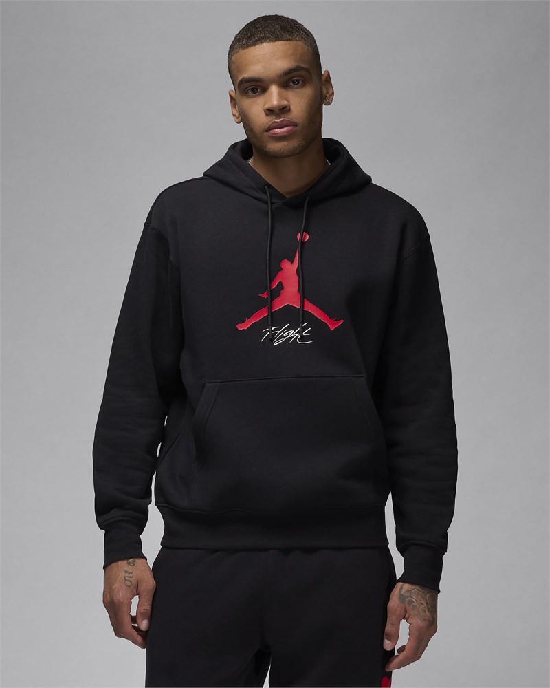 Купить оптом Толстовка Nike M JORDAN ESS FLC BASELINE HOODIE FD7545-013 BLACK/GYM RED/GYM RED Male FD7545-013 - фото 91635