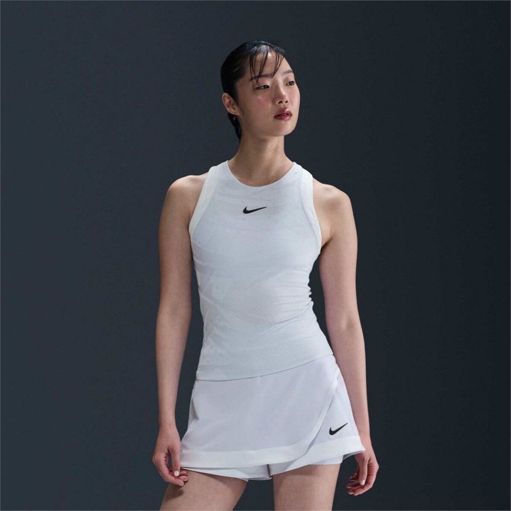 Купить оптом Майка Nike W NKCT DF SLAM TANK MB FZ6475-085 FOOTBALL GREY/WHITE/MEDIUM ASH Female FZ6475-085 - фото 91727