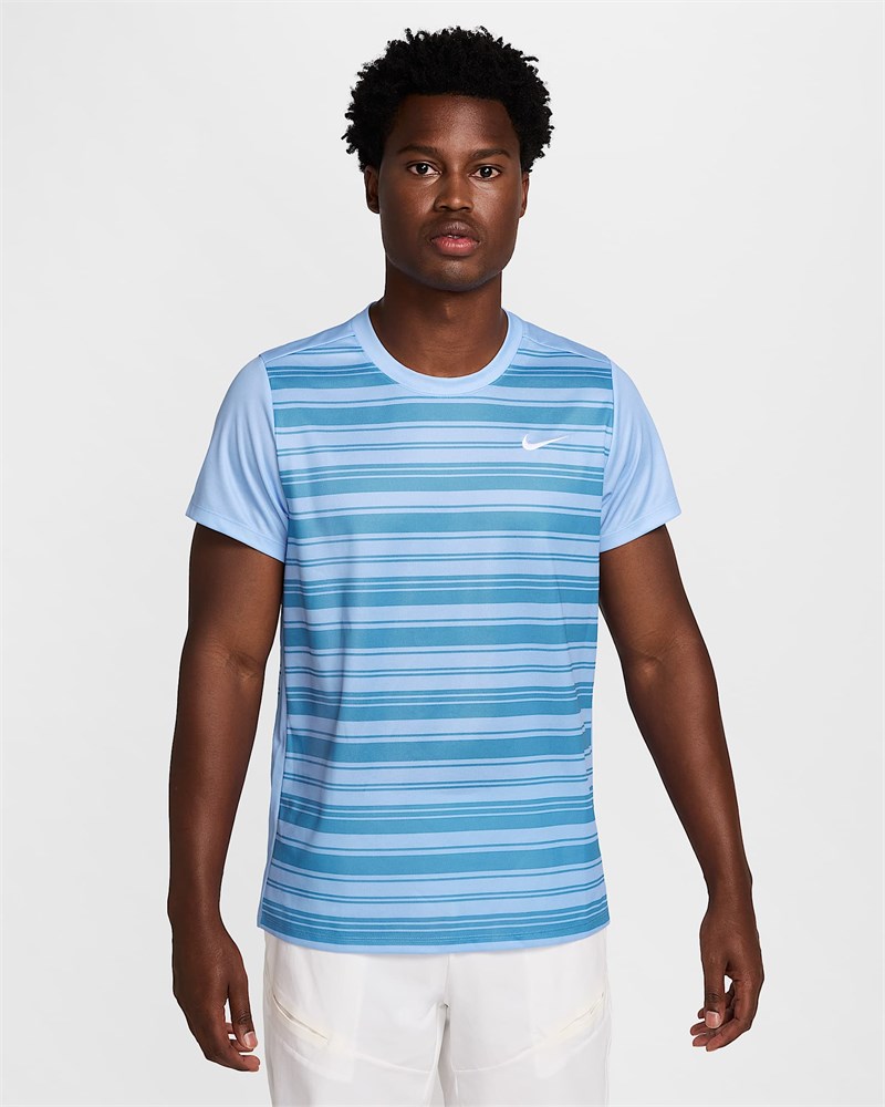 Купить оптом Футболка Nike M NKCT DF VICTORY TOP PRINT FZ6923-468 ALUMINUM/BLUE BEYOND/WHITE Male FZ6923-468 - фото 91731