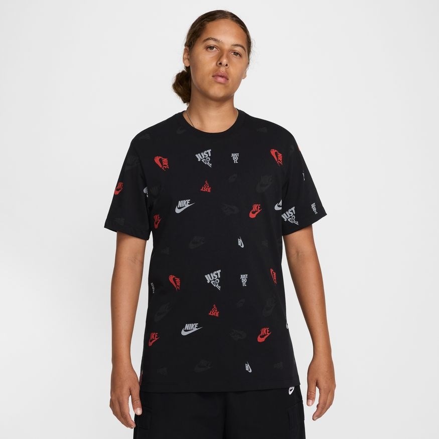 Купить оптом Футболка Nike M NSW TEE 12MO AOP SP25 HJ0561-010 BLACK Male HJ0561-010 - фото 91746
