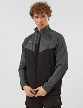 Купить оптом Джемпер на молнии спортивного типа Kappa KKFT131MM KKFT131MM-BLK - фото 92549