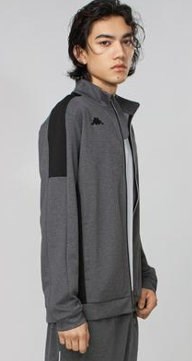 Купить оптом Джемпер на молнии спортивного типа Kappa KKFT331MM KKFT331MM-CMG - фото 92575