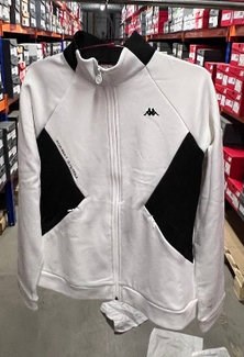 Купить оптом Джемпер на молнии спортивного типа Kappa KKFT402FN KKFT402FN-WHT - фото 92599