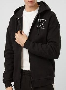Купить оптом Джемпер на молнии спортивного типа Kappa KKFT491MD KKFT491MD-BLK - фото 92630