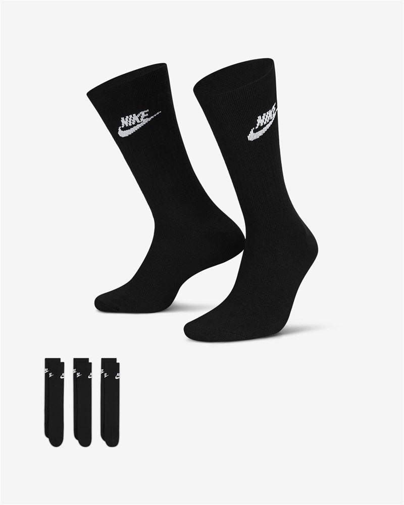 Купить оптом Носки Nike U NK NSW EVERYDAY ESSENTIAL CR DX5025-010 BLACK/WHITE Unisex DX5025-010 - фото 93164