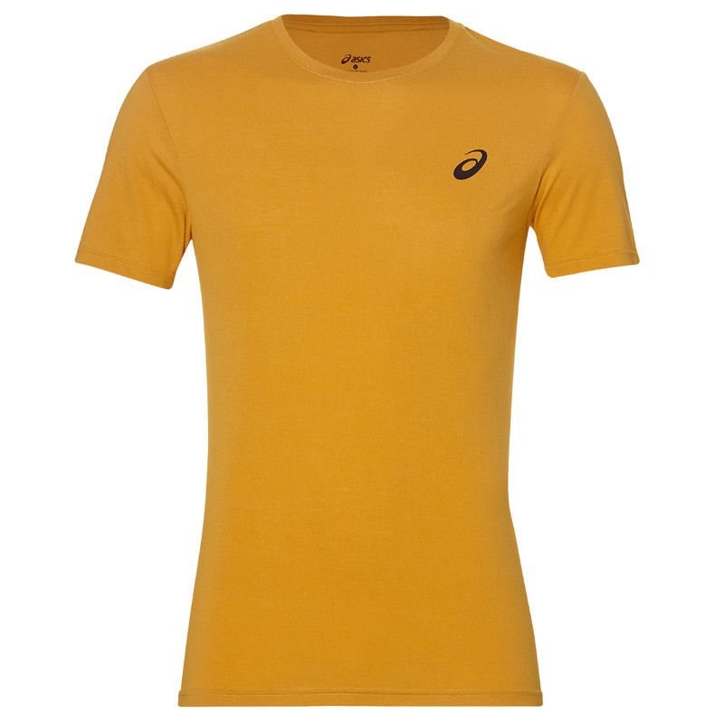Купить оптом Футболка Asics SPIRAL TOP 141099-0515 GOLDEN AMBER Male 141099-0515 - фото 93428