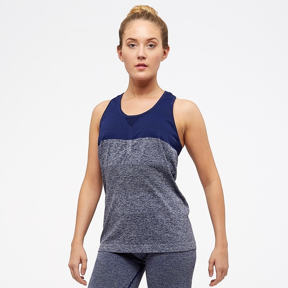 Купить оптом Майка Asics SEAMLESS TANK TOP 146404-8052 INDIGO BLUE Female 146404-8052 - фото 93440