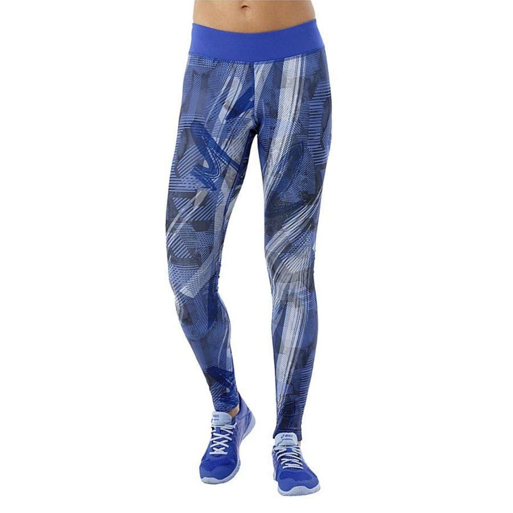 Купить оптом Тайтсы Asics GRAPHIC TIGHT 146409-8091 BLUE PURPLE Female 146409-8091 - фото 93442