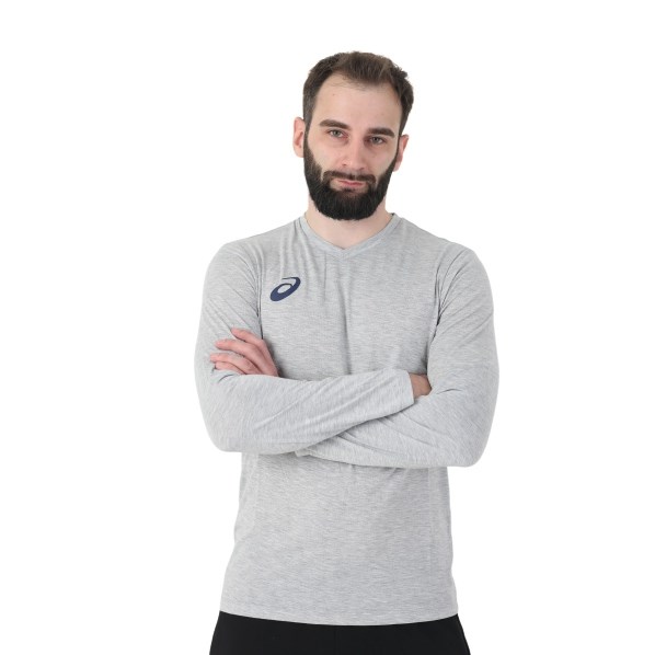 Купить оптом Лонгслив Asics MAN LONG SLEEVE TEE 156859-0714 HEATHER GREY Male 156859-0714 - фото 93505